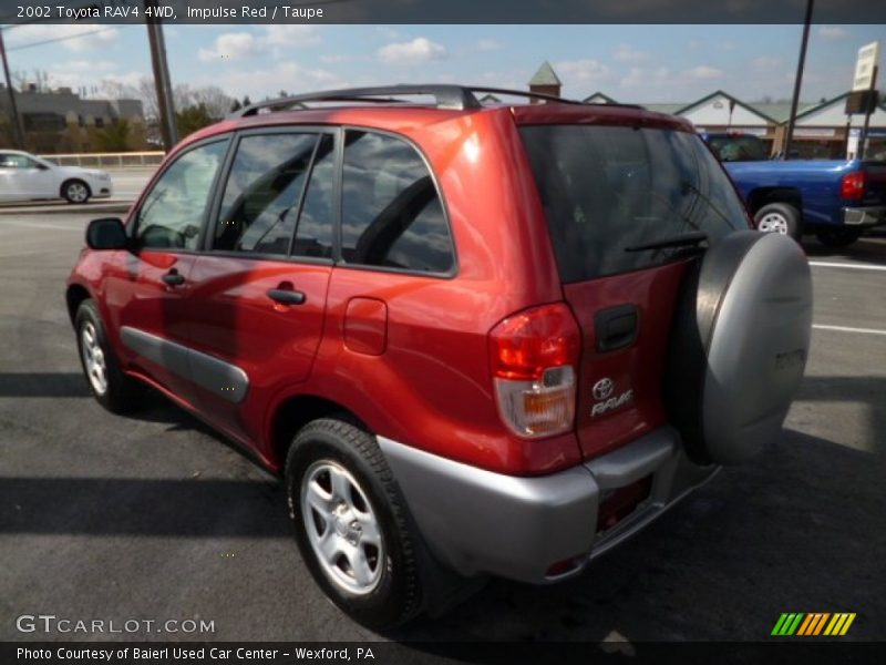 Impulse Red / Taupe 2002 Toyota RAV4 4WD