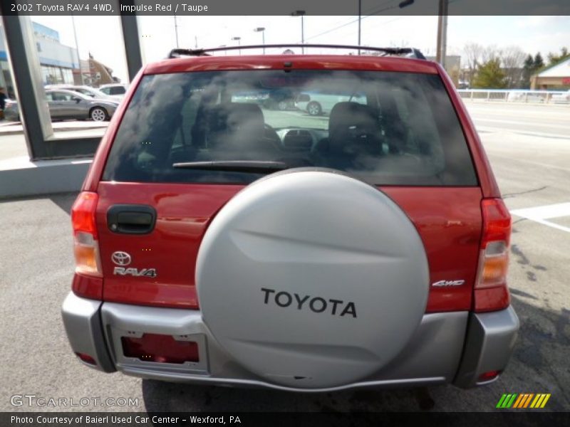 Impulse Red / Taupe 2002 Toyota RAV4 4WD