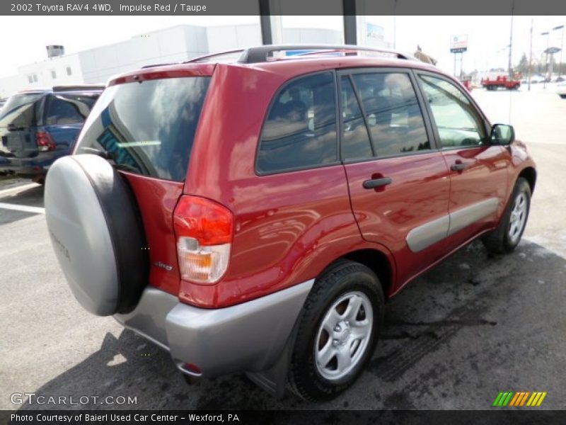 Impulse Red / Taupe 2002 Toyota RAV4 4WD