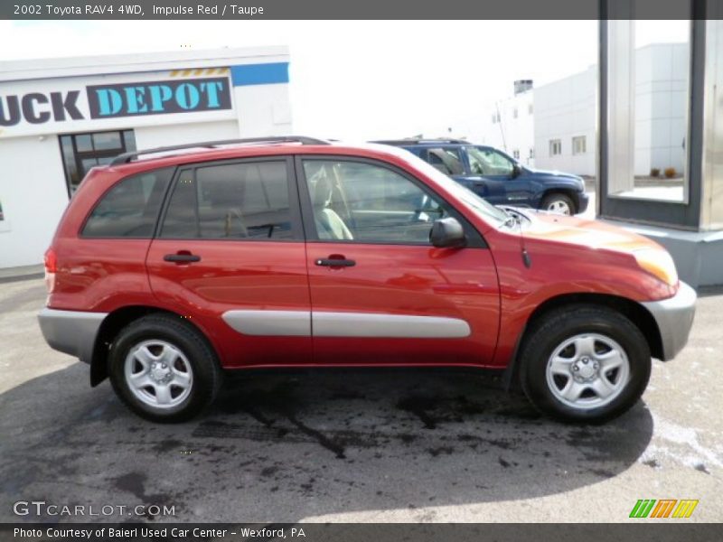 Impulse Red / Taupe 2002 Toyota RAV4 4WD