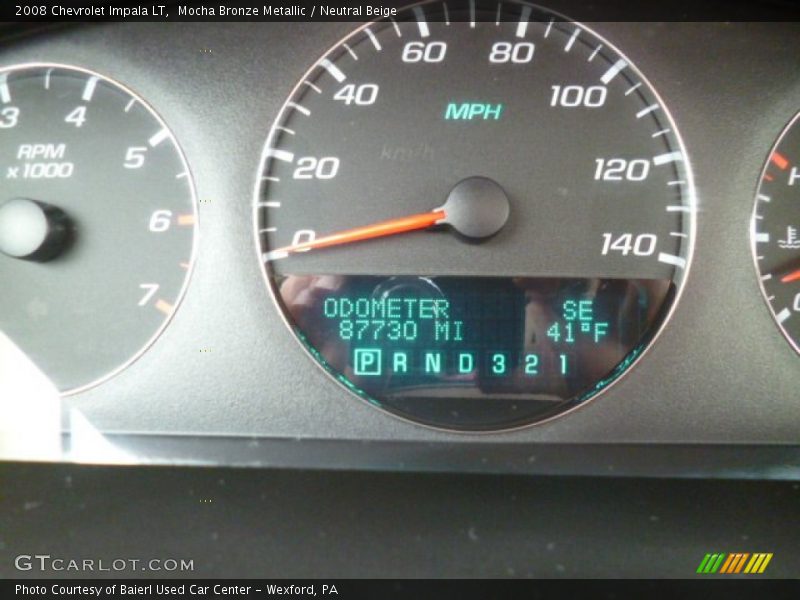 Mocha Bronze Metallic / Neutral Beige 2008 Chevrolet Impala LT