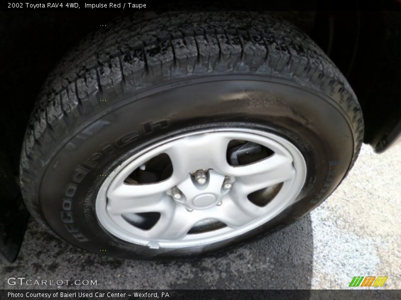 Impulse Red / Taupe 2002 Toyota RAV4 4WD