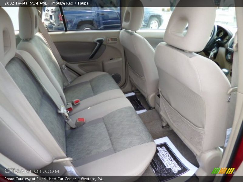 Impulse Red / Taupe 2002 Toyota RAV4 4WD