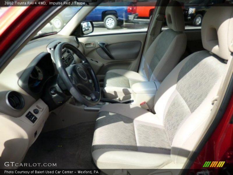 Impulse Red / Taupe 2002 Toyota RAV4 4WD