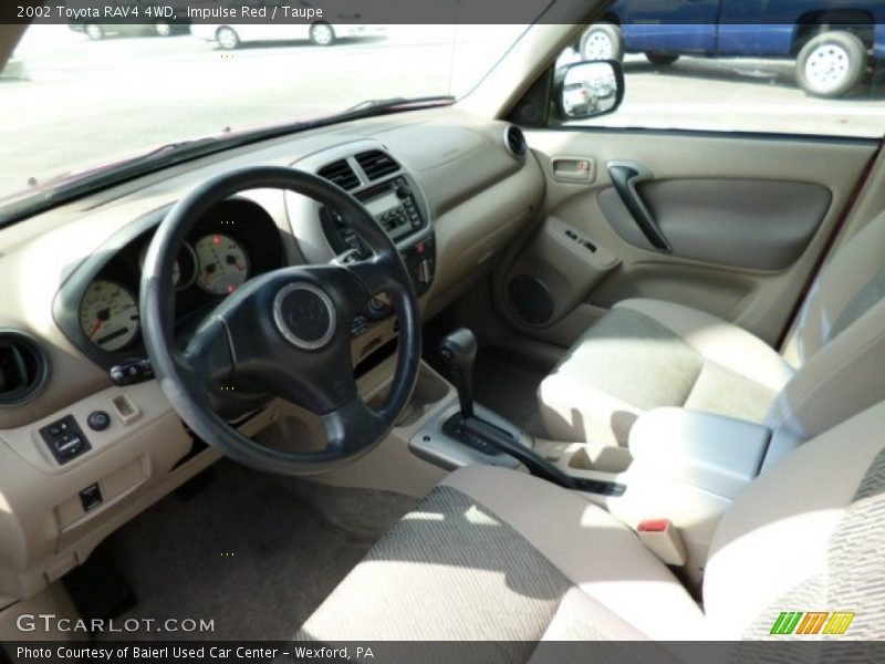 Impulse Red / Taupe 2002 Toyota RAV4 4WD