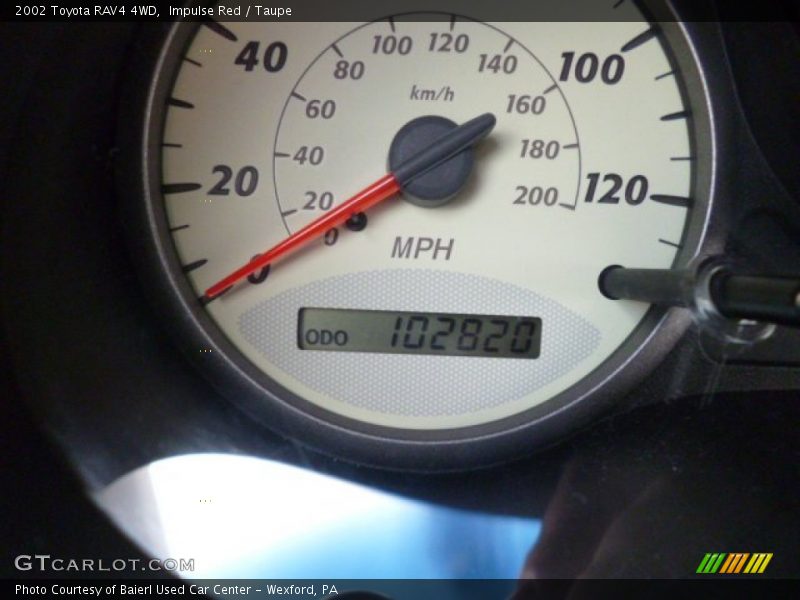 Impulse Red / Taupe 2002 Toyota RAV4 4WD