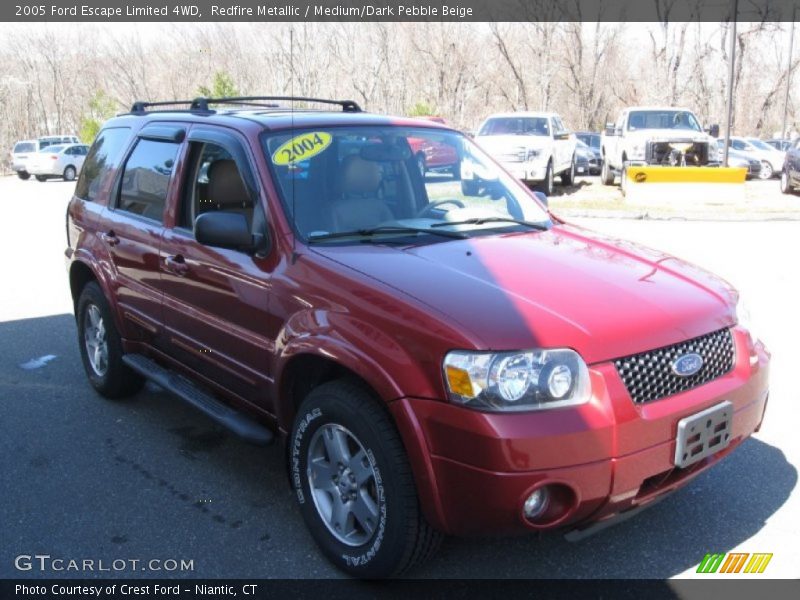 Redfire Metallic / Medium/Dark Pebble Beige 2005 Ford Escape Limited 4WD