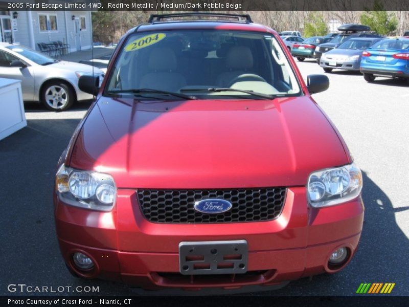 Redfire Metallic / Medium/Dark Pebble Beige 2005 Ford Escape Limited 4WD