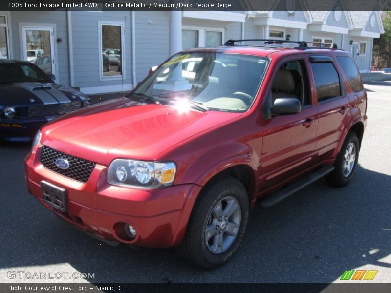 Redfire Metallic / Medium/Dark Pebble Beige 2005 Ford Escape Limited 4WD