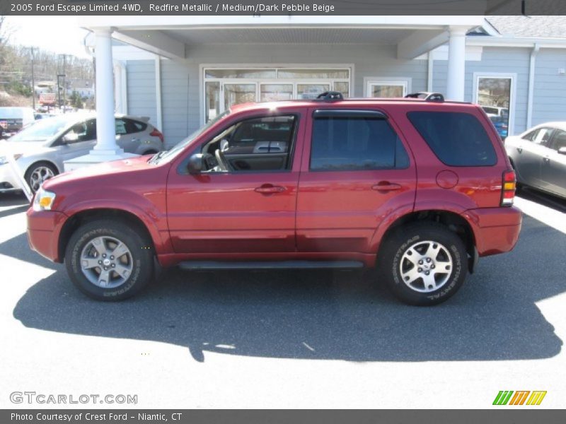 Redfire Metallic / Medium/Dark Pebble Beige 2005 Ford Escape Limited 4WD