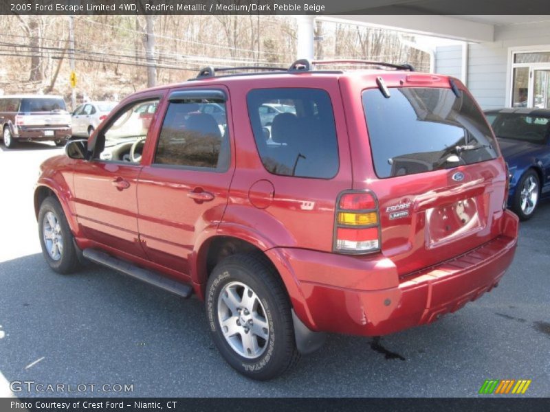 Redfire Metallic / Medium/Dark Pebble Beige 2005 Ford Escape Limited 4WD
