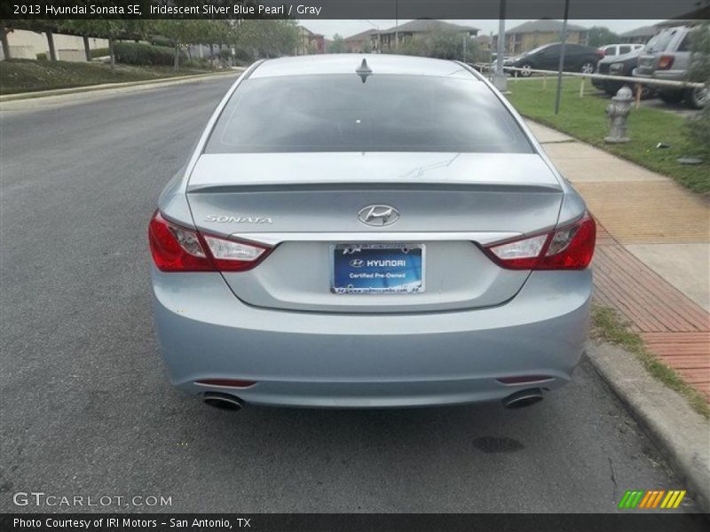 Iridescent Silver Blue Pearl / Gray 2013 Hyundai Sonata SE