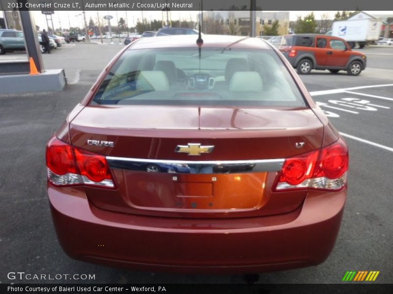 Autumn Metallic / Cocoa/Light Neutral 2013 Chevrolet Cruze LT