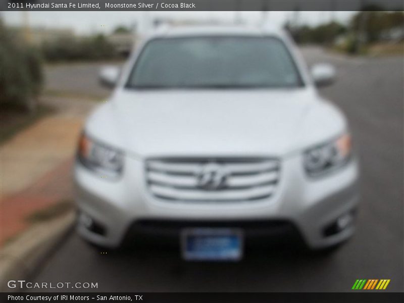 Moonstone Silver / Cocoa Black 2011 Hyundai Santa Fe Limited