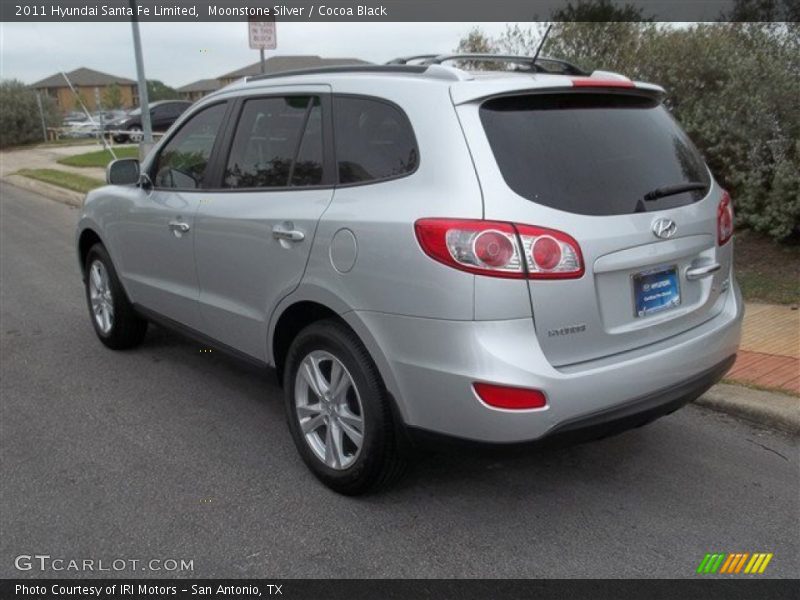 Moonstone Silver / Cocoa Black 2011 Hyundai Santa Fe Limited