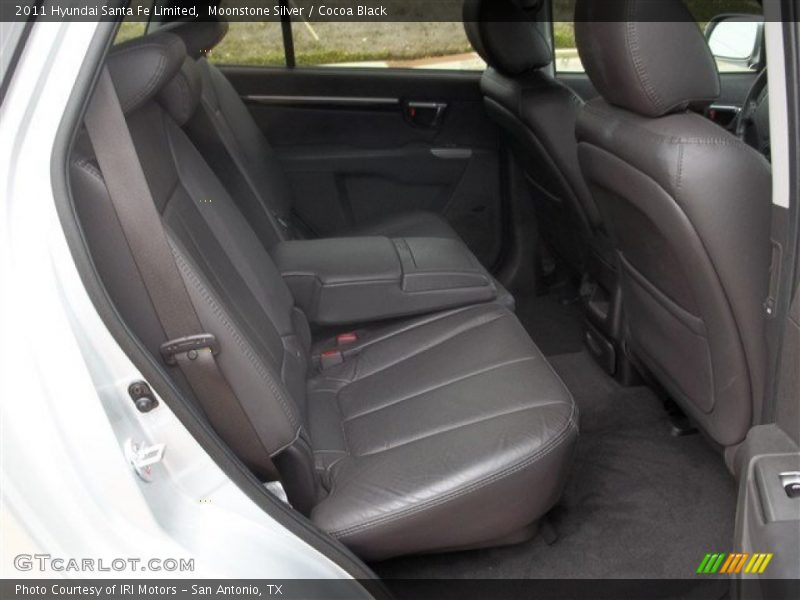 Moonstone Silver / Cocoa Black 2011 Hyundai Santa Fe Limited