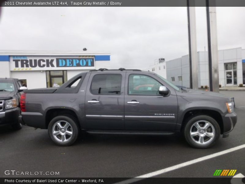 Taupe Gray Metallic / Ebony 2011 Chevrolet Avalanche LTZ 4x4