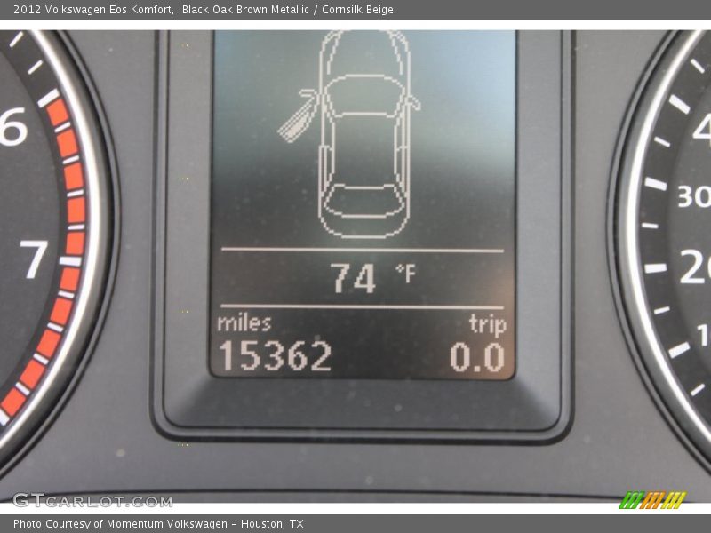 Black Oak Brown Metallic / Cornsilk Beige 2012 Volkswagen Eos Komfort