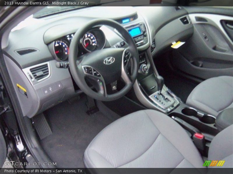 Midnight Black / Gray 2013 Hyundai Elantra GLS