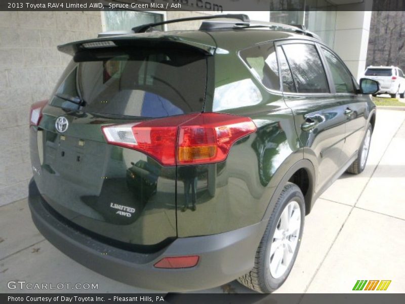 Spruce Green Mica / Ash 2013 Toyota RAV4 Limited AWD