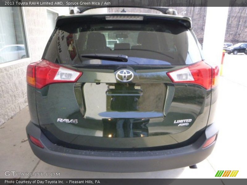 Spruce Green Mica / Ash 2013 Toyota RAV4 Limited AWD