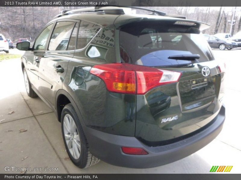 Spruce Green Mica / Ash 2013 Toyota RAV4 Limited AWD