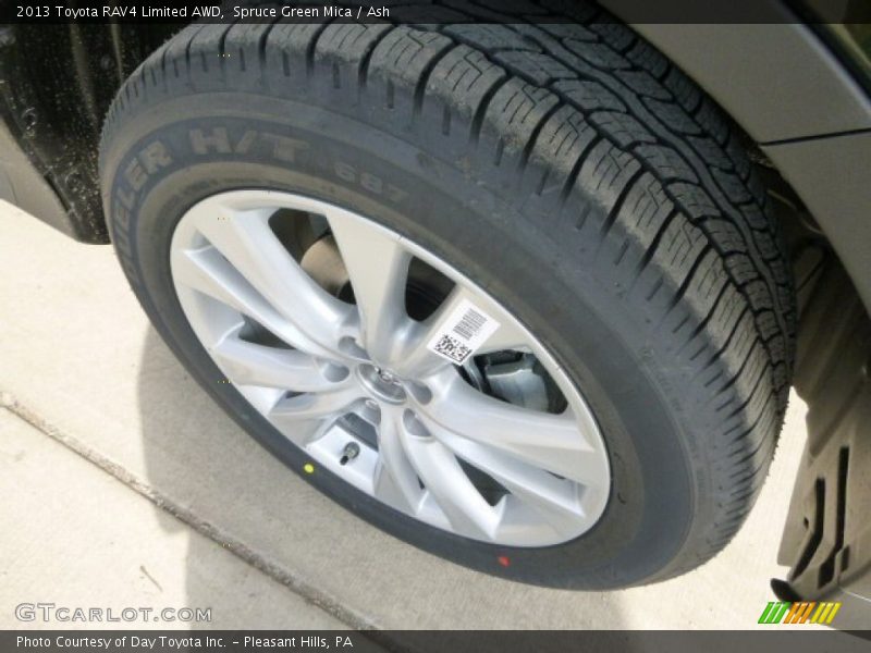 Spruce Green Mica / Ash 2013 Toyota RAV4 Limited AWD