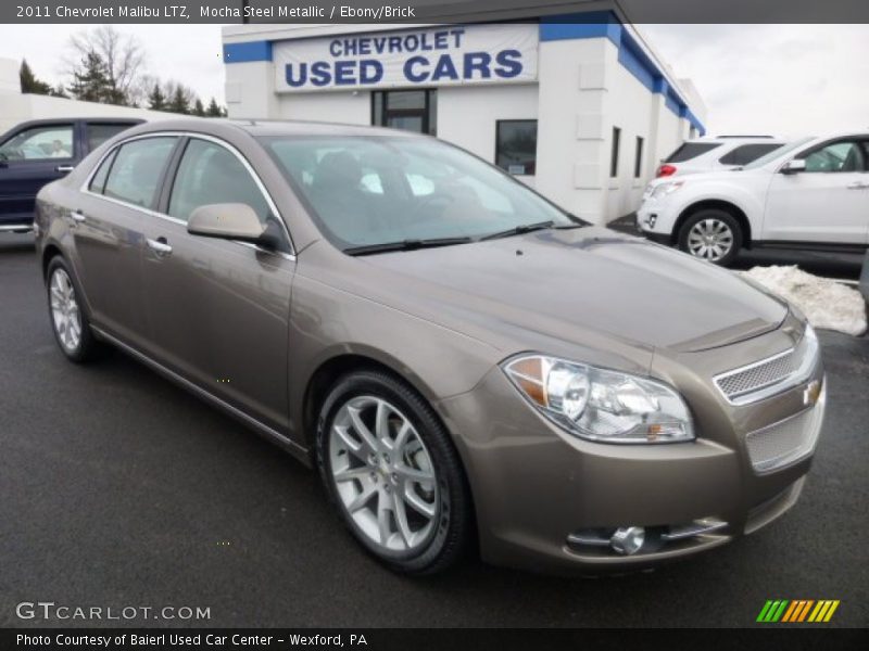 Mocha Steel Metallic / Ebony/Brick 2011 Chevrolet Malibu LTZ