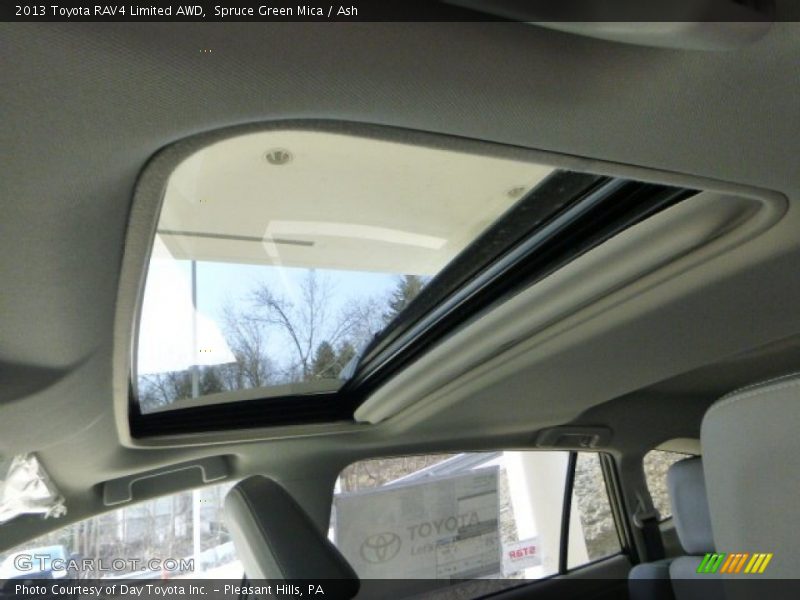 Spruce Green Mica / Ash 2013 Toyota RAV4 Limited AWD