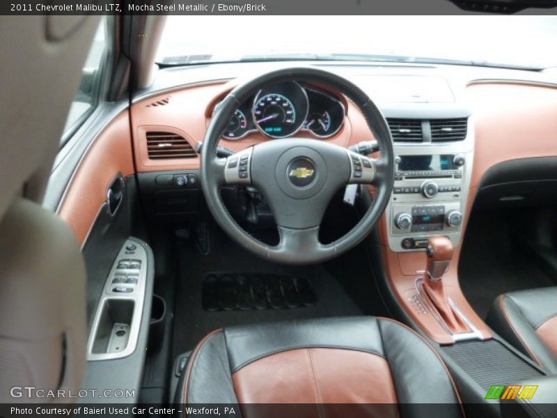 Mocha Steel Metallic / Ebony/Brick 2011 Chevrolet Malibu LTZ