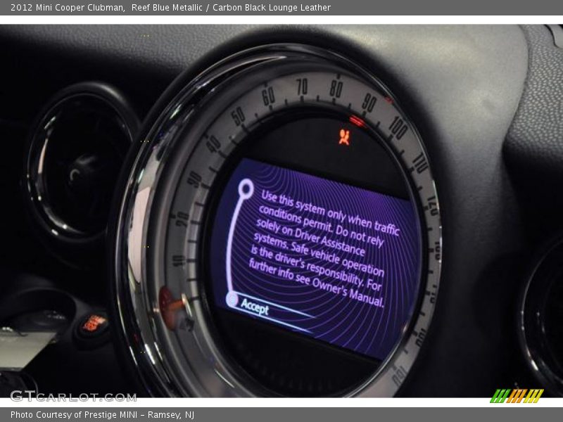 Reef Blue Metallic / Carbon Black Lounge Leather 2012 Mini Cooper Clubman