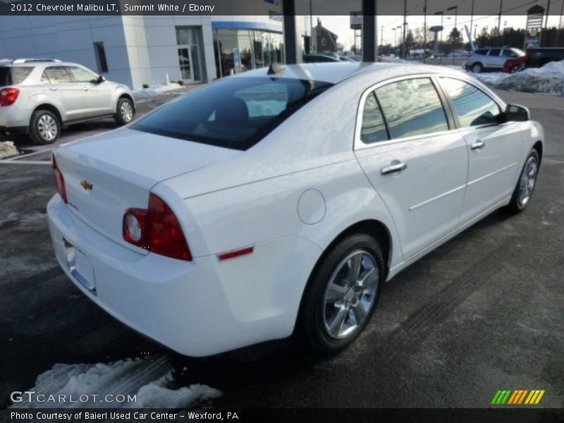 Summit White / Ebony 2012 Chevrolet Malibu LT