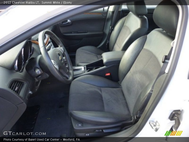 Summit White / Ebony 2012 Chevrolet Malibu LT