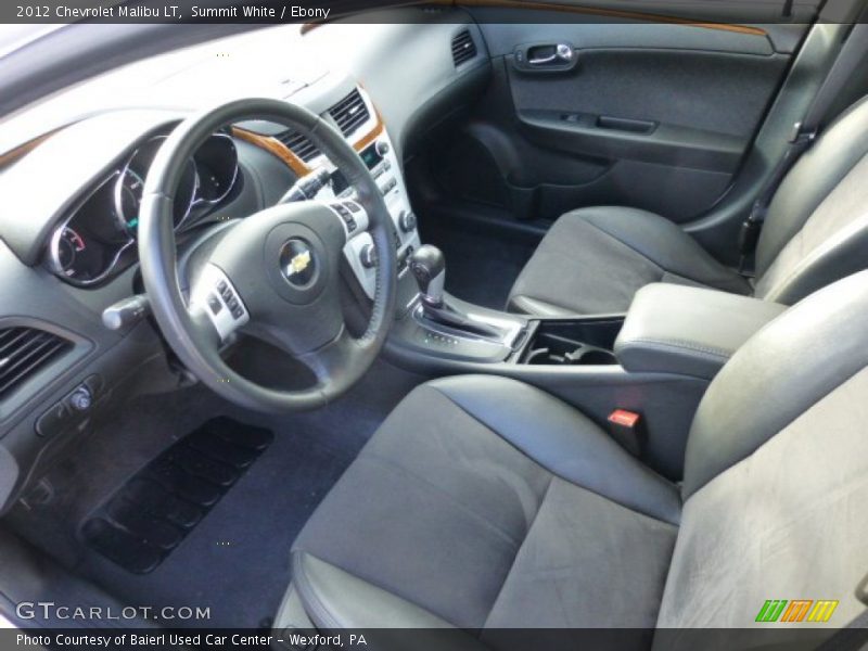 Summit White / Ebony 2012 Chevrolet Malibu LT