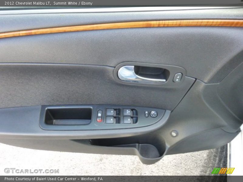 Summit White / Ebony 2012 Chevrolet Malibu LT