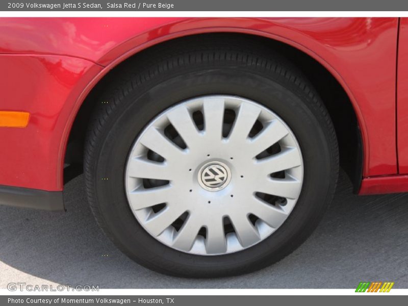 Salsa Red / Pure Beige 2009 Volkswagen Jetta S Sedan