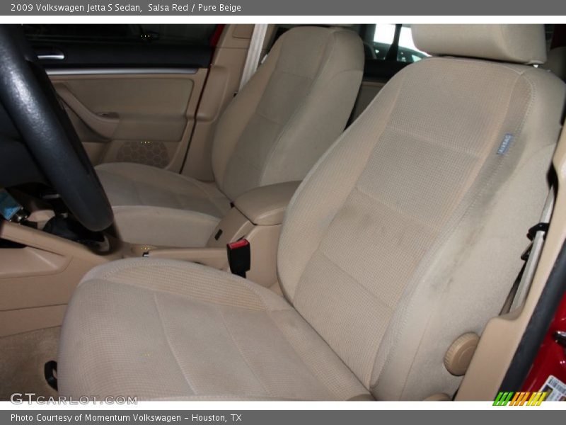 Salsa Red / Pure Beige 2009 Volkswagen Jetta S Sedan