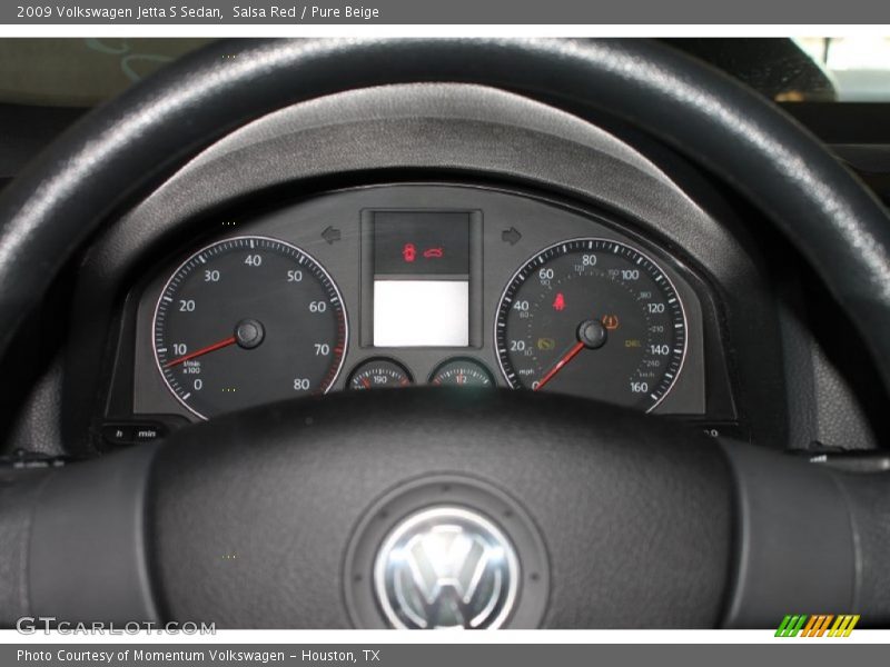 Salsa Red / Pure Beige 2009 Volkswagen Jetta S Sedan
