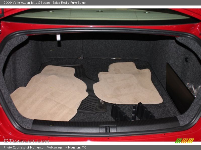 Salsa Red / Pure Beige 2009 Volkswagen Jetta S Sedan