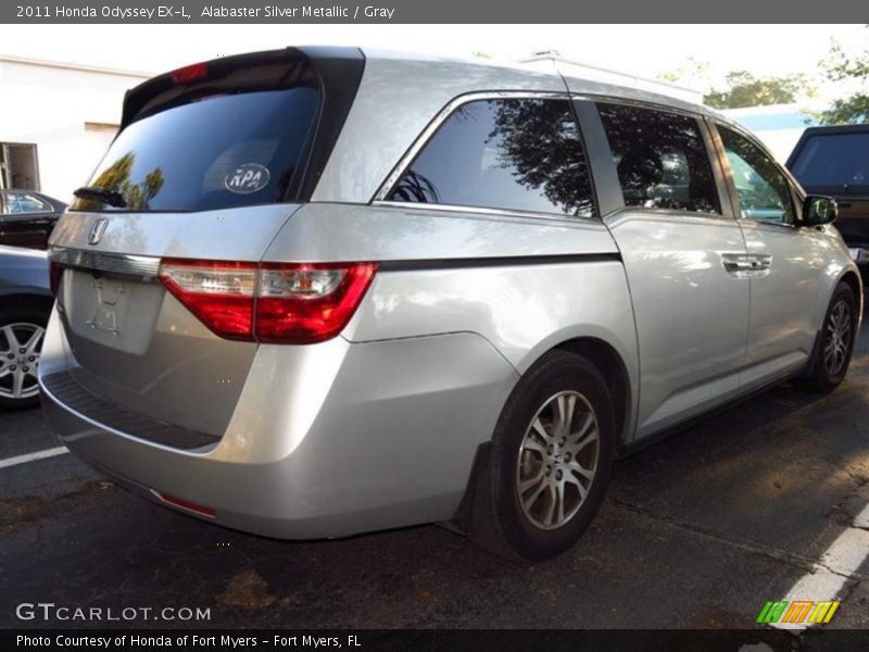 Alabaster Silver Metallic / Gray 2011 Honda Odyssey EX-L