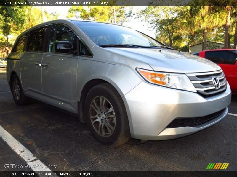 Alabaster Silver Metallic / Gray 2011 Honda Odyssey EX-L