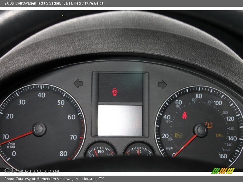 Salsa Red / Pure Beige 2009 Volkswagen Jetta S Sedan