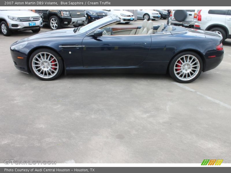 Blue Sapphire / Cream Truffle 2007 Aston Martin DB9 Volante