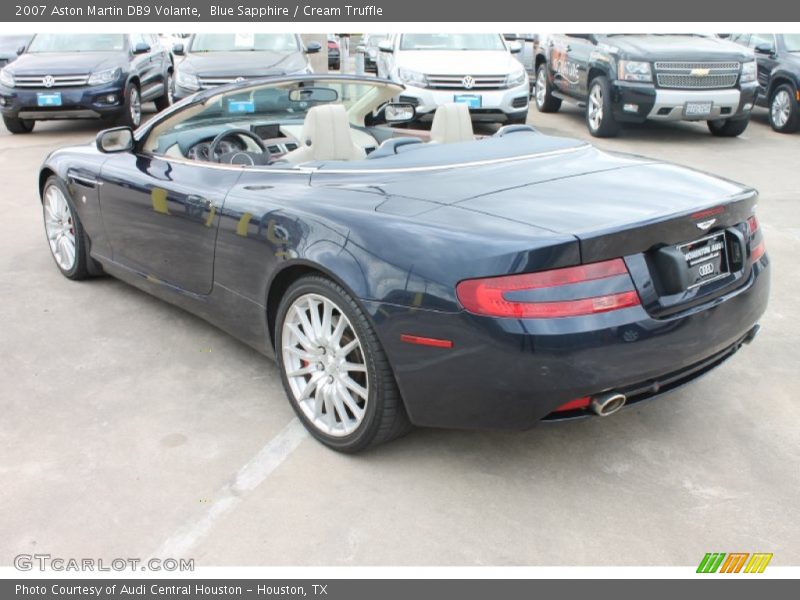Blue Sapphire / Cream Truffle 2007 Aston Martin DB9 Volante