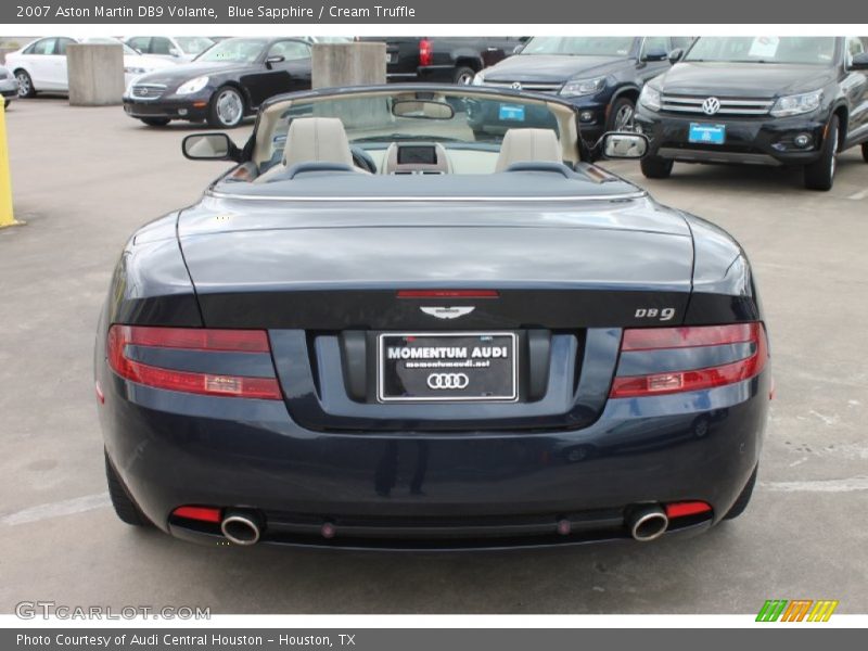 Blue Sapphire / Cream Truffle 2007 Aston Martin DB9 Volante