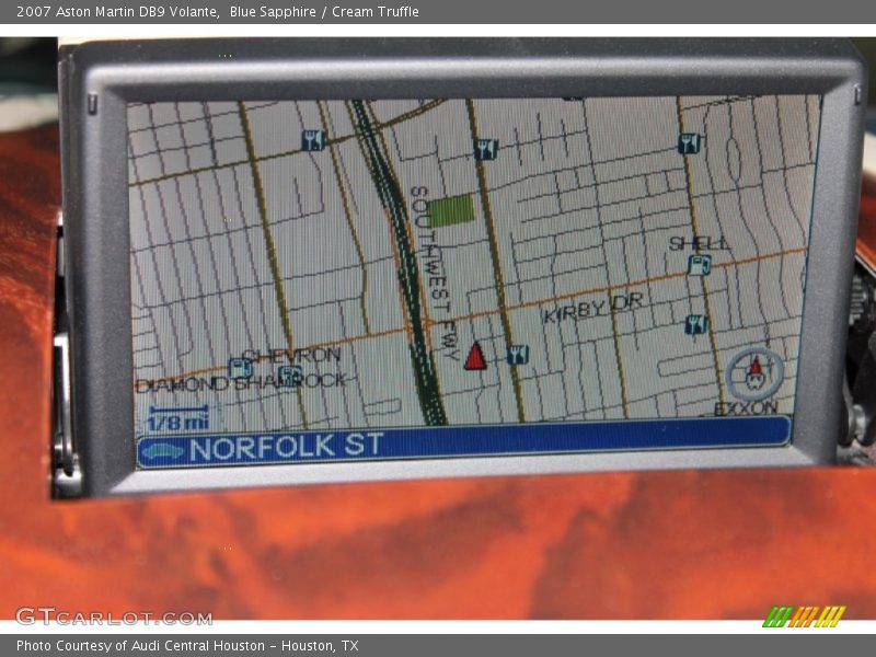Navigation of 2007 DB9 Volante