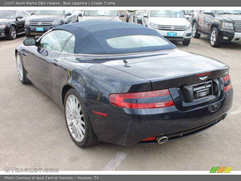 Blue Sapphire / Cream Truffle 2007 Aston Martin DB9 Volante