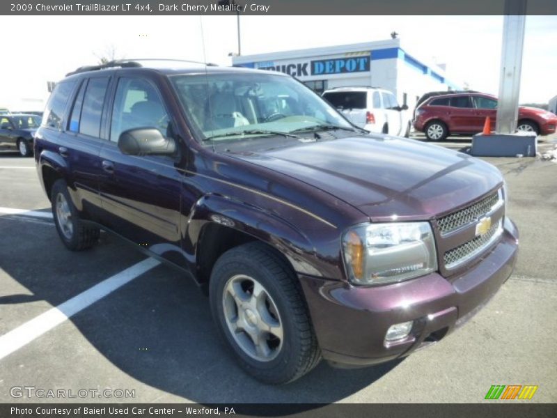 Dark Cherry Metallic / Gray 2009 Chevrolet TrailBlazer LT 4x4