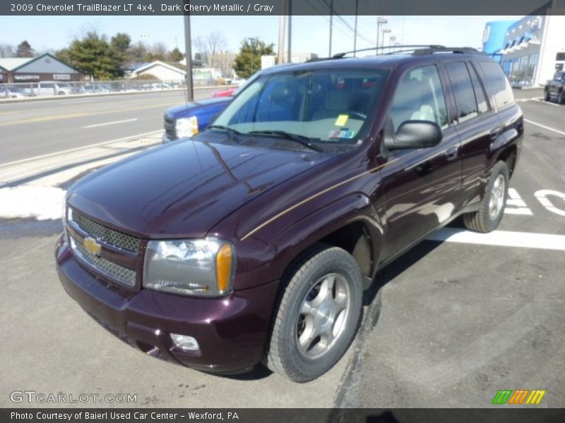 Dark Cherry Metallic / Gray 2009 Chevrolet TrailBlazer LT 4x4