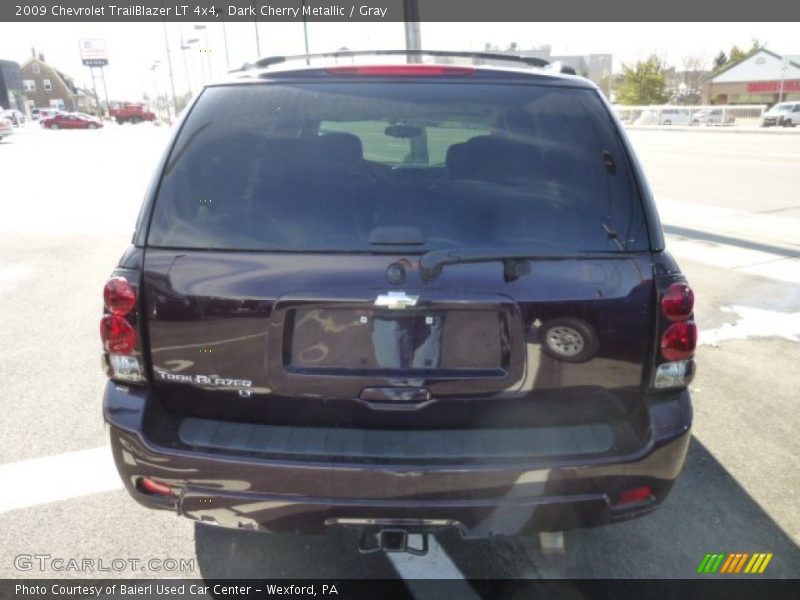 Dark Cherry Metallic / Gray 2009 Chevrolet TrailBlazer LT 4x4